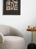 Sirone Beistelltisch Mangoholz/Stahl, schwarz/Messing-Optik/dunkelbraun Beistelltisch Living Nordic