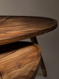 Sham Couchtisch Braun, 2er-Set, Detail