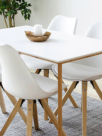 Vojens Esstisch, weiß/natur Esstisch Living Nordic