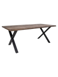 Toulon Esstisch Eiche mit Baumkante Esstisch Living Nordic 95x200x75 cm geräuchert
