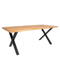 Toulon Esstisch Eiche mit Baumkante Esstisch Living Nordic 95x200x75 cm natur