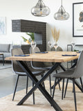 Toulon Esstisch Eiche mit Baumkante Esstisch Living Nordic