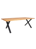Toulon Esstisch Eiche mit Baumkante Esstisch Living Nordic 95x240x75 cm natur