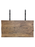 Ansteckplatten Eiche mit Baumkante, geräuchert Möbelzubehör Living Nordic 95x50x4 cm