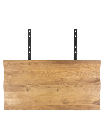 Ansteckplatten Eiche mit Baumkante, natur Möbelzubehör Living Nordic 95x50x4 cm
