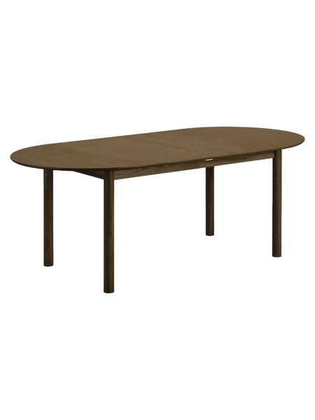 Bundaberg Esstisch Eichenfurnier Esstisch Living Nordic 100x200x75 cm geräuchert, inkl. zwei Ansteckplatten