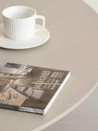 Riva Esstisch Stahl/MDF, sand Esstisch Living Nordic