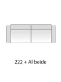 Sofa | Timesquare – 3-Sitzer mit 2 Armlehnen - Feincord Altrosa von Candy Polstermöbel online kaufen bei LIVINGforme.