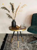 Denise Beistelltisch Walnuss/Gold im Raum