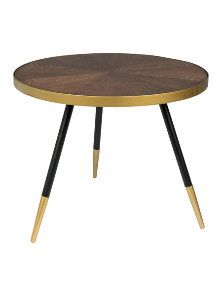 Denise Couchtisch Walnuss/Gold, Ansicht 1