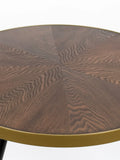 Denise Couchtisch Walnuss/Gold, Detail