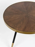 Denise Couchtisch Walnuss/Gold, Detail