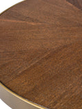 Denise Couchtisch Walnuss/Gold, Detail