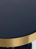 Glam Beistelltisch in Blau/Gold, Detail