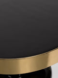 Glam Beistelltisch in Schwarz/Gold, Detail