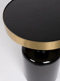 Glam Beistelltisch in Schwarz/Gold, Detail