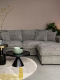 Glam Beistelltisch in Schwarz/Gold im Raum
