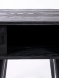 Barbier Beistelltisch in Schwarz, Detail