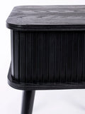Barbier Beistelltisch in Schwarz, Detail