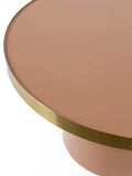 Glam Couchtisch in Rosa/Gold, Detail