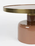 Glam Couchtisch in Rosa/Gold, Detail