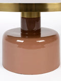 Glam Couchtisch in Rosa/Gold, Detail