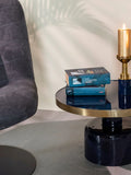Glam Couchtisch in Blau/Gold, Detail