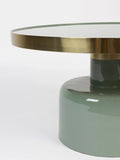 Glam Couchtisch in Grün/Gold, Detail