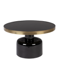Glam Couchtisch in Schwarz/Gold, Ansicht 1