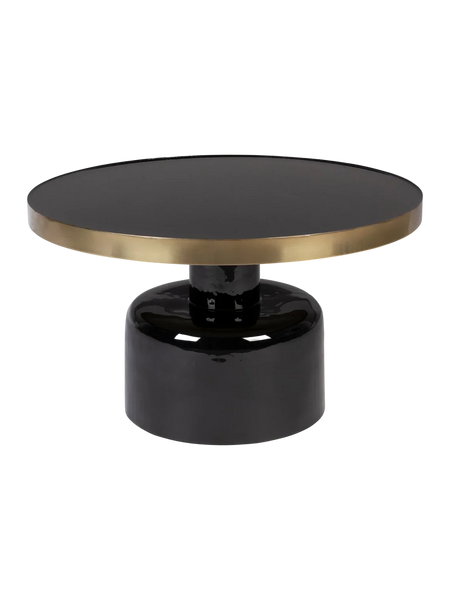 Glam Couchtisch in Schwarz/Gold, Ansicht 1