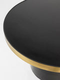Glam Couchtisch in Schwarz/Gold, Detail