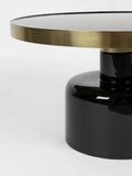 Glam Couchtisch in Schwarz/Gold, Detail