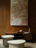 Veda Beistelltisch Marmor Beige im Raum