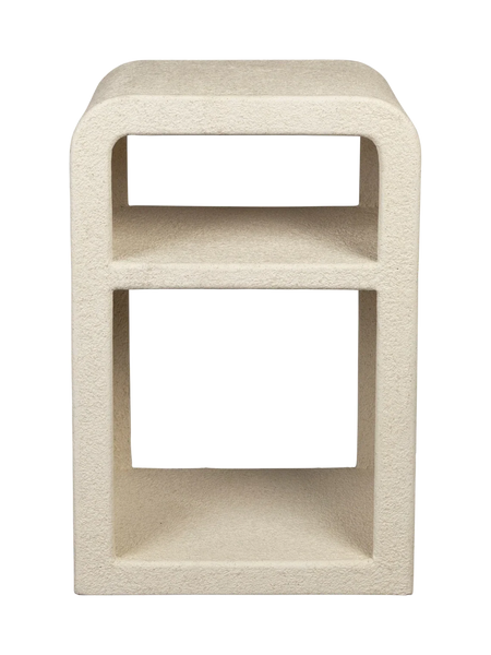 Veda Nachttisch Marmor Beige, Ansicht 1