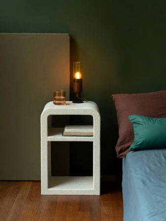 Veda Nachttisch Marmor Beige, Detail