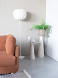 Joya Beistelltisch Travertinoptik Beige im Raum