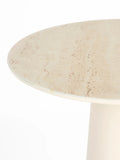 Joya Beistelltisch Travertinoptik Beige, Detail