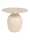 Karula Beistelltisch Travertinoptik Beige, Ansicht 1
