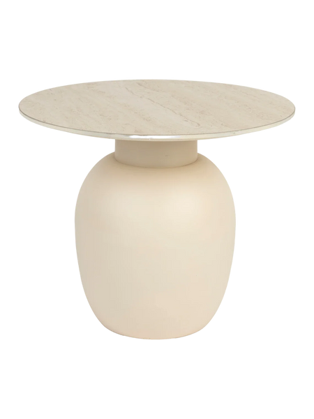Karula Beistelltisch Travertinoptik Beige, Ansicht 1
