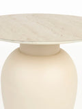 Karula Beistelltisch Travertinoptik Beige, Detail