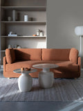 Karula Beistelltisch Travertinoptik Beige im Raum
