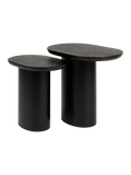 Bela Beistelltisch Mangoholz Schwarz, 2er-Set, Ansicht 1