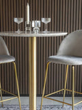 Bolzano Bartisch Marmor-Optik top, Gestell in Messing-Optik Bartisch Living Nordic