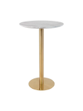 Bolzano Bartisch Marmor-Optik top, Gestell in Messing-Optik Bartisch Living Nordic