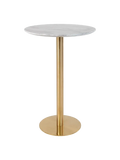 Bolzano Bartisch Marmor-Optik top, Gestell in Messing-Optik Bartisch Living Nordic