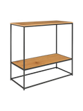 Vita Konsolentisch Konsolentisch Living Nordic 80x36x80 cm Eiche-Optik, schwarz Rahmen, natur