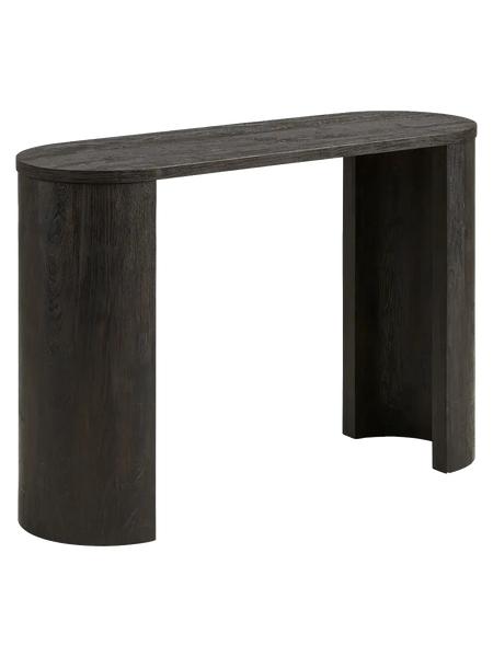 Bibione Konsolentisch Dekorpapier Konsolentisch Living Nordic dunkelbraun