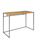 Vita Schreibtisch Schreibtisch Living Nordic Eiche-Optik, schwarz Rahmen, natur