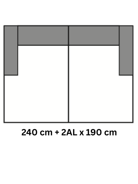 Sofa | High End 2.0 – Megasofa long - von Candy Polstermöbel online kaufen bei LIVINGforme.