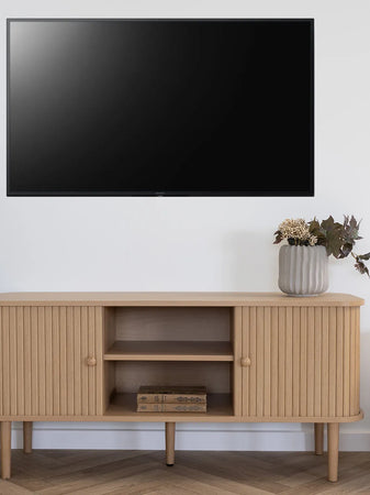 Nikko TV-Bank natur, Holzbeine TV-Bank Living Nordic